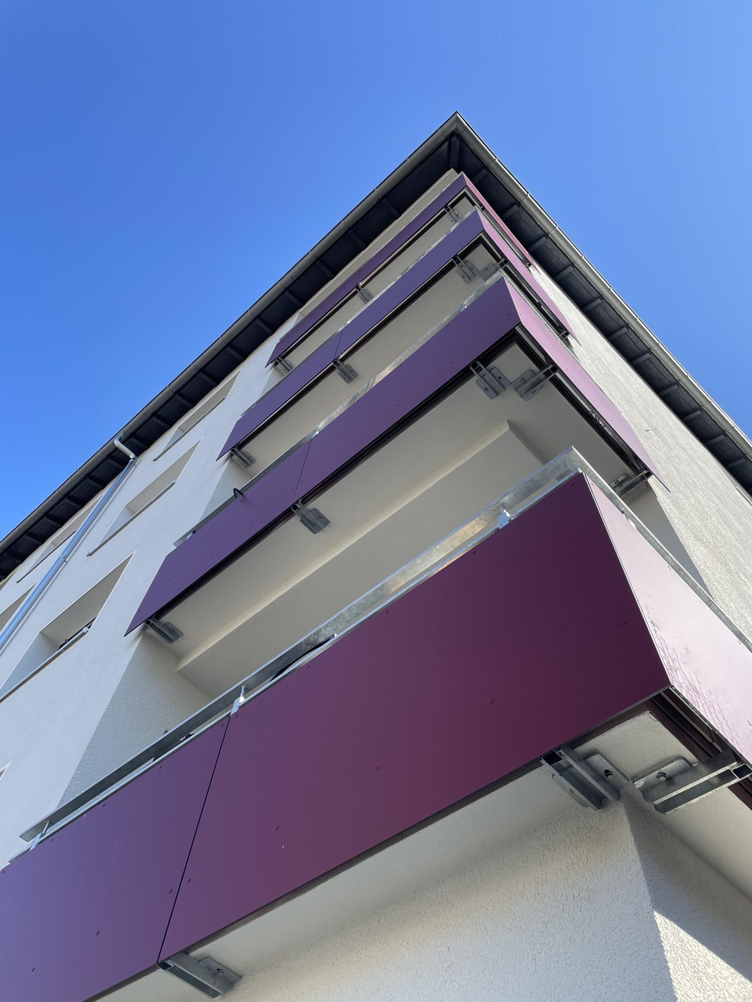 Hirschstraße Karlsruhe Außenfassade Froschperspektive