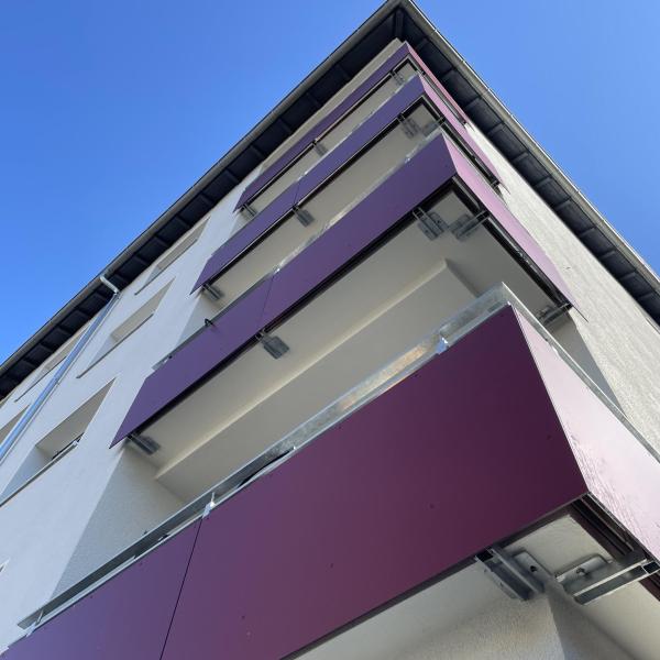 Balkone von unten